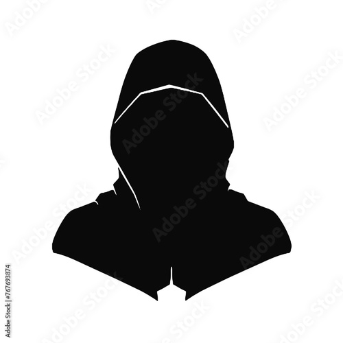 hooded man silhouette  