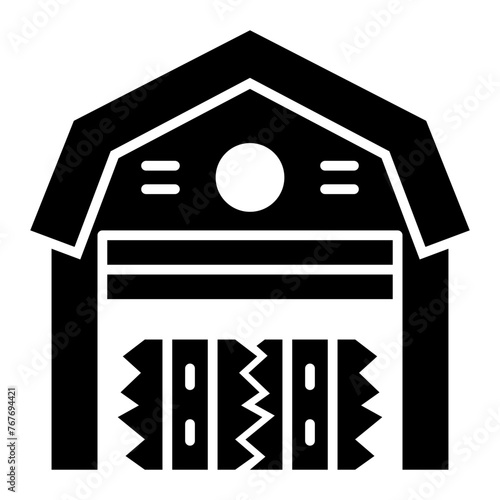   Warehouse glyph icon