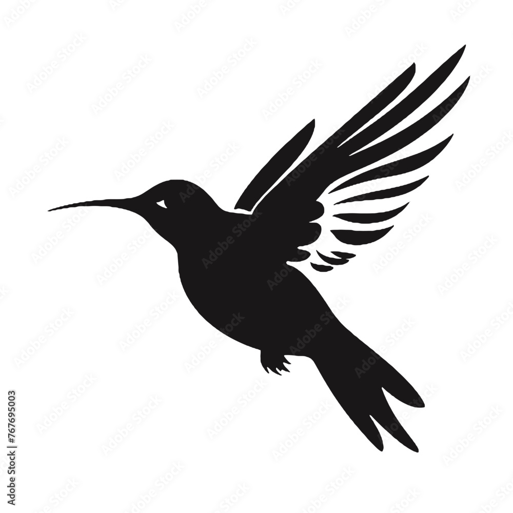 Obraz premium hummingbird Silhouette 