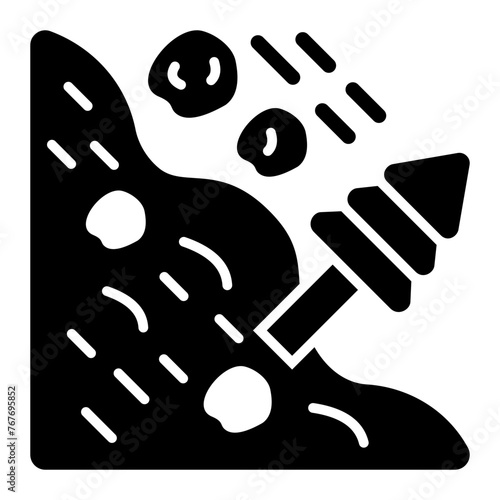   Avalanche glyph icon
