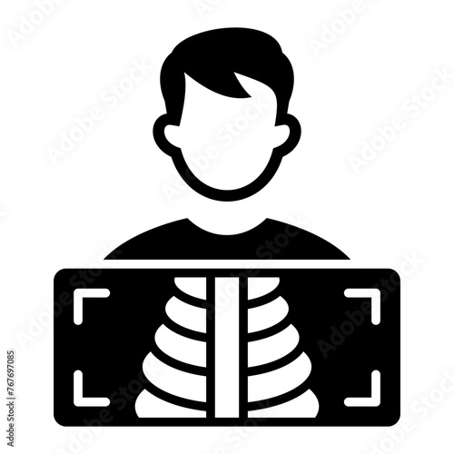   Radiology glyph icon