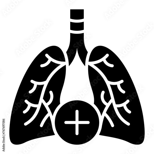   Pulmonology glyph icon