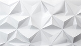 Abstract minimalist geometric triangle lowpoly mosaic pattern. White triangular abstract background.