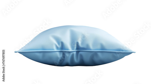 Light Blue Pillow on Transparent Background PNG