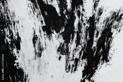 Black and white Grunge Texture. Brush strokes. Background texture wall. brush stroke graphic abstract background. Art nice Color splashes. Surface for your design. Abstract Brush strokes texture.     