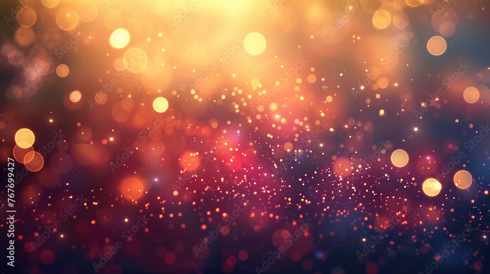 A blurry image of a bright orange background with many small dots. The dots are scattered all over the image, creating a sense of movement and energy. Scene is lively and dynamic
