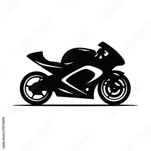 silhouette of a motorcycle
