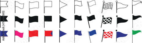 vector flag icon set