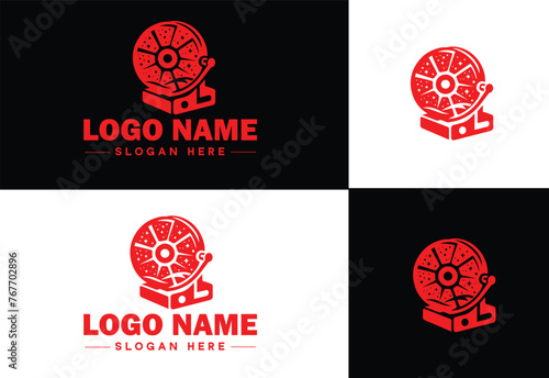 film reel logo icon vector for business brand app icon movie cinema theater video channel cinematography logo template