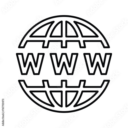 Internet, web, www outline icon.
