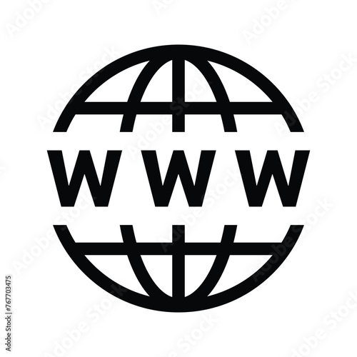 Internet, web, www vector icon.