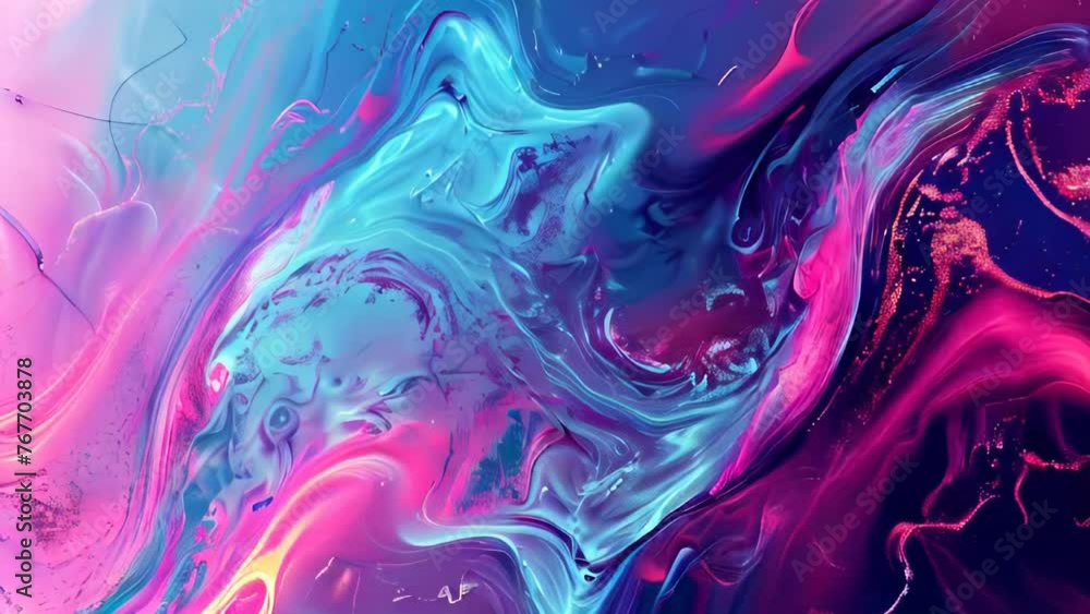 Abstract background of acrylic paint in pink, blue and purple colors. Abstract background of acrylic paint in pink, blue and purple colors.