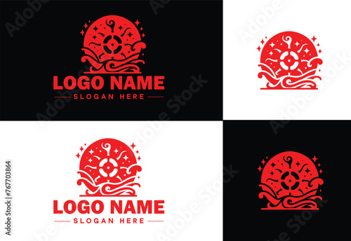 film reel logo icon vector for business brand app icon movie cinema theater video channel cinematography logo template