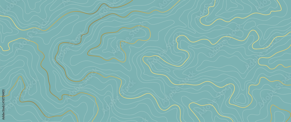 Luxury gold abstract line art background vector. Mountain topographic terrain map background with gold lines texture. Design illustration for wall art, fabric, packaging, web, banner, app, wallpaper. Luxury gold abstract line art background vector. Mountain topographic terrain map background with gold lines texture. Design illustration for wall art, fabric, packaging, web, banner, app, wallpaper.