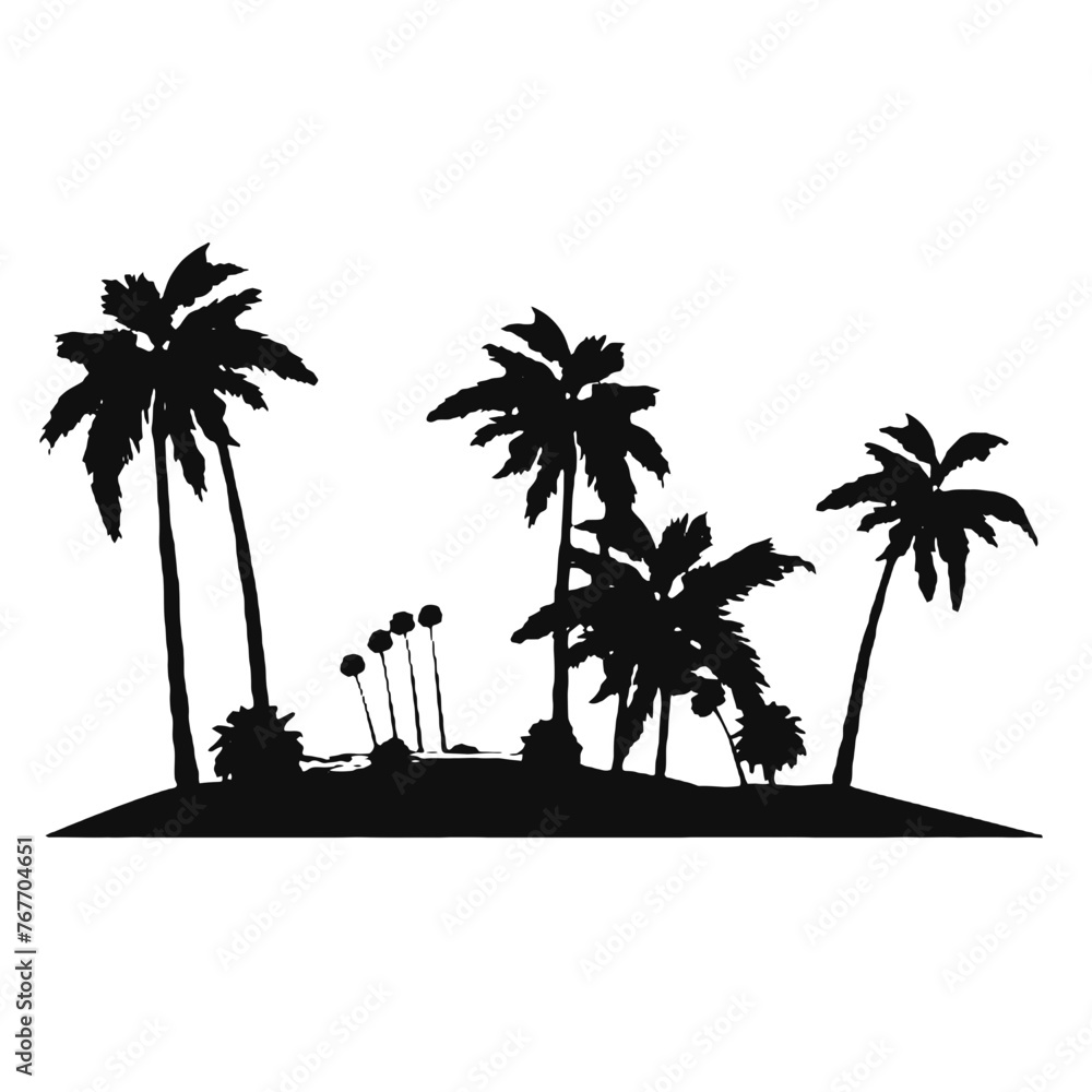 Obraz premium palm beach landscape