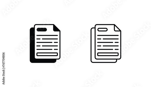 Columnist icon design with white background stock illustration