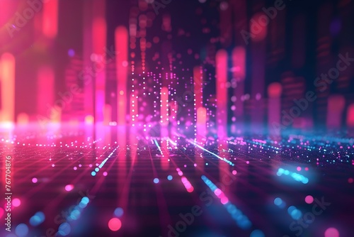 Strategic Growth Analysis and Investment Trends in Digital Finance: D Graph Illustration. Concept Investment Trends, Digital Finance, Strategic Growth Analysis, Graph Illustration, D Graph