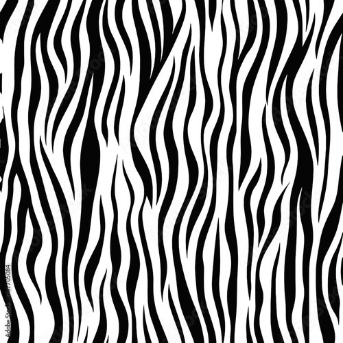 Trendy zebra skin pattern background vector