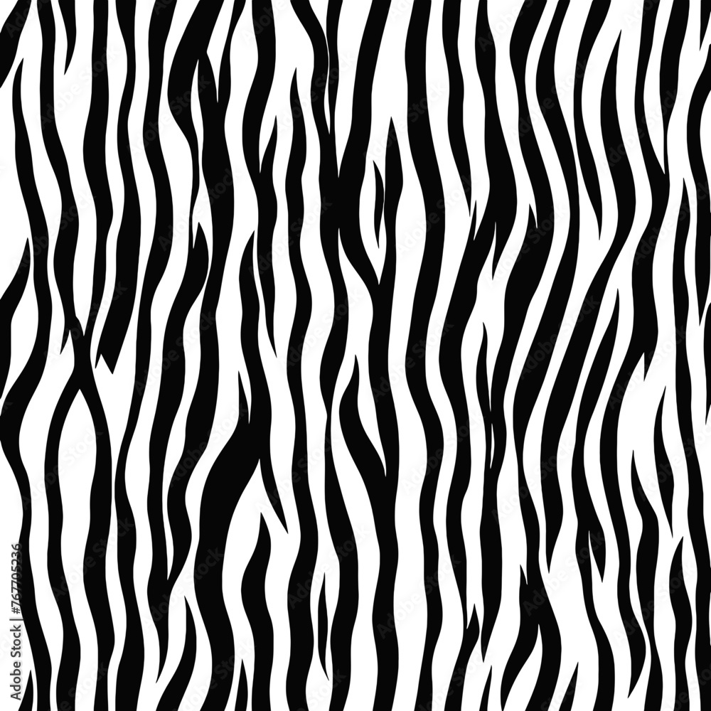 Naklejka premium Trendy zebra skin pattern background vector