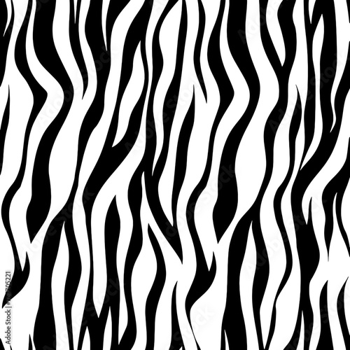 Trendy zebra skin pattern background vector