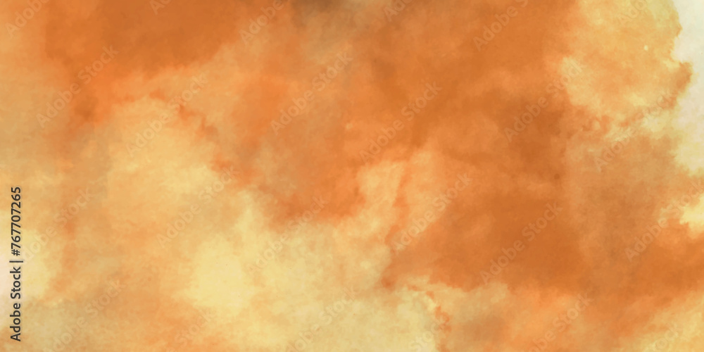 Abstract vintage grunge texture. Abstract orange distressed parchment watercolor background.