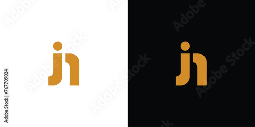 Simple and unique JN logo design