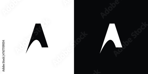 Simple and unique A  logo design