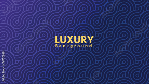 luxury Seamless Background Patterns. Background pattern seamless geometric line abstract Blue luxury color vector.