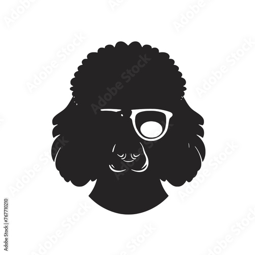 Printable Poodle Stencil