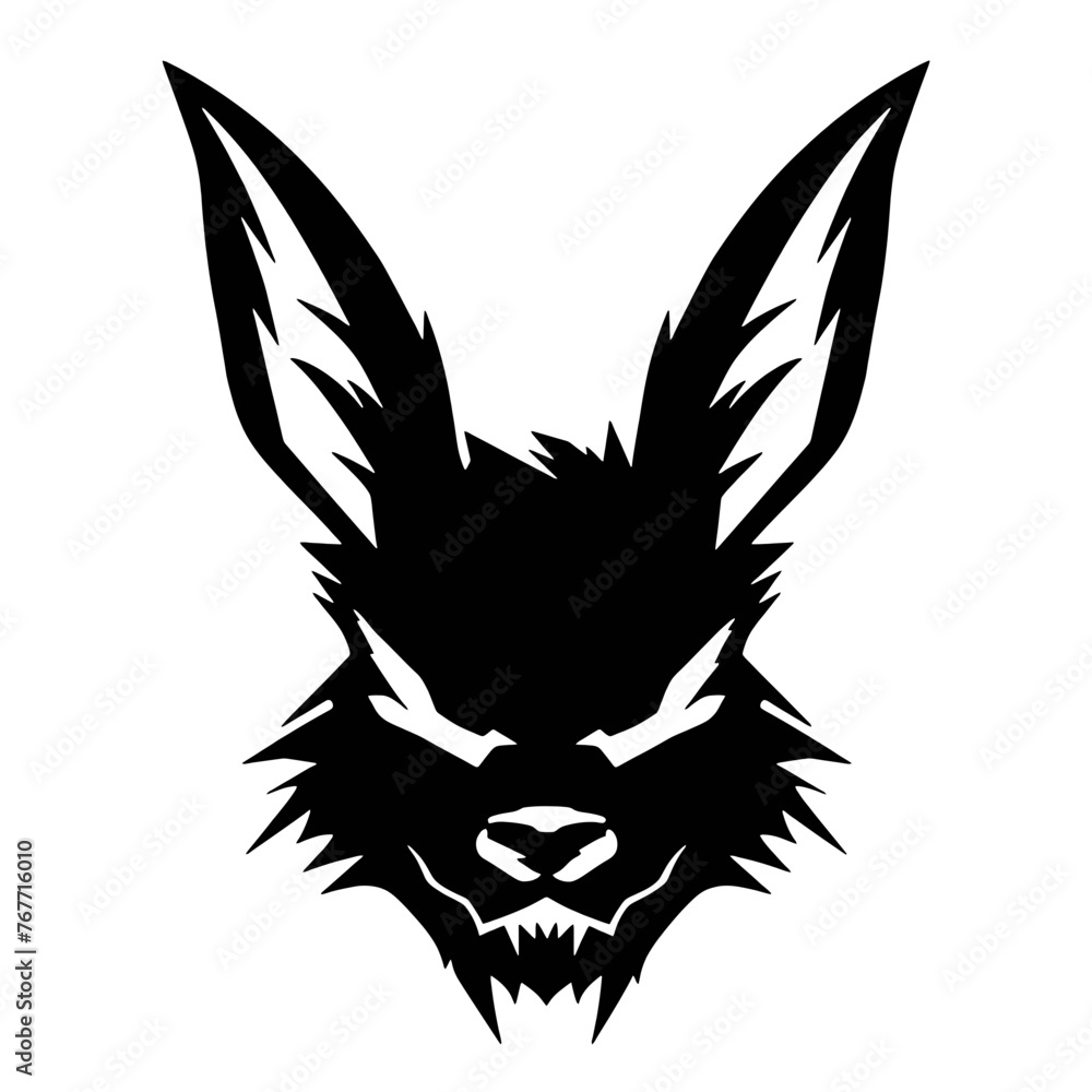 Obraz premium Bunny Head Vector Art