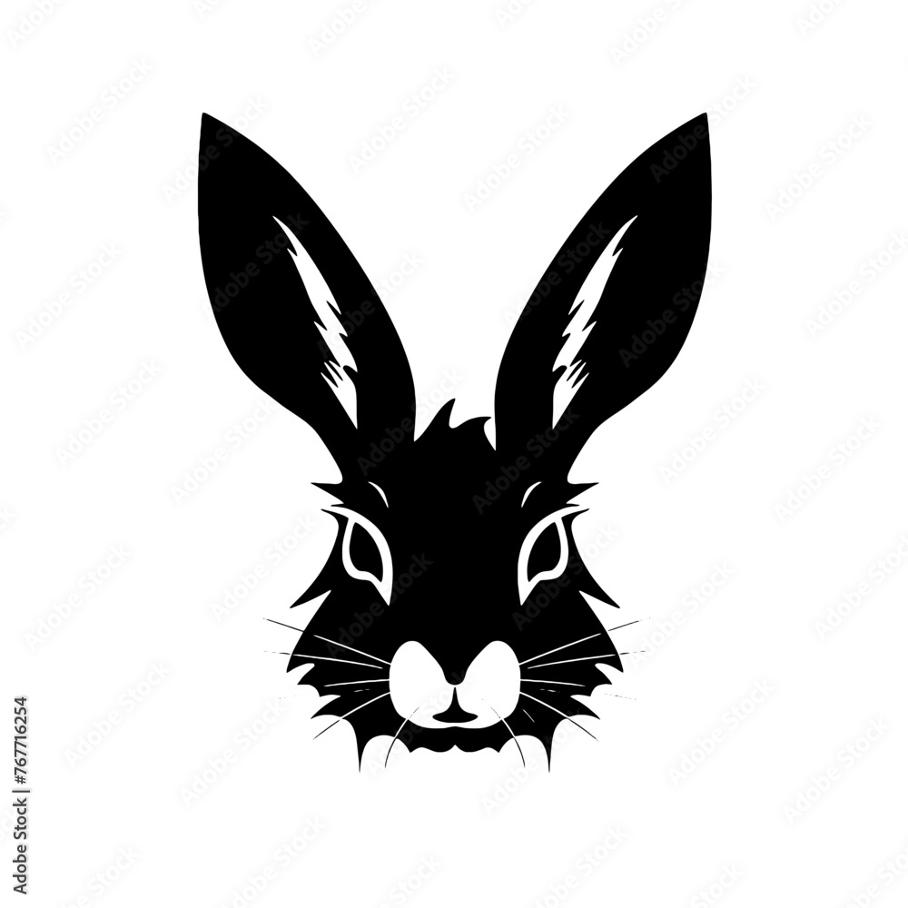 Bunny Head Vector Art Bunny Head Vector Art