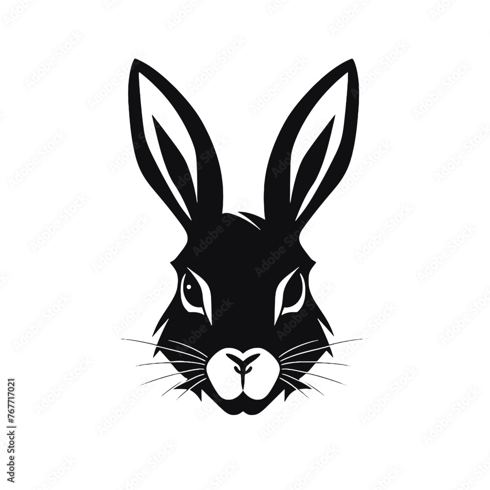 Fototapeta premium rabbit silhouette