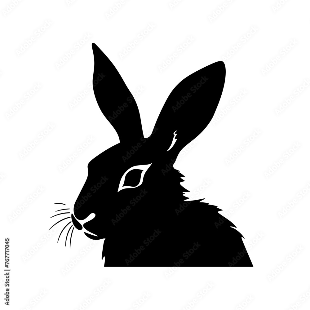 Fototapeta premium rabbit silhouette