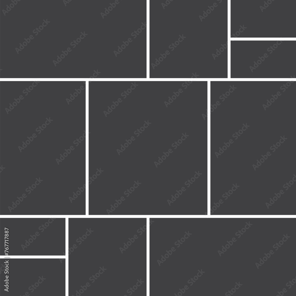 Fototapeta premium Vector template photo collage