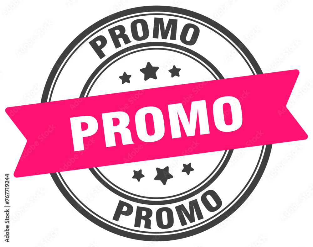 promo stamp. promo label on transparent background. round sign promo stamp. promo label on transparent background. round sign