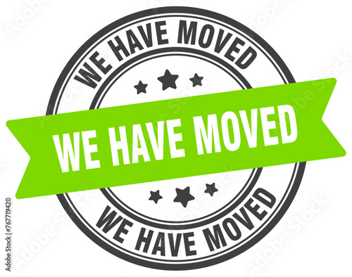 we have moved stamp. we have moved label on transparent background. round sign