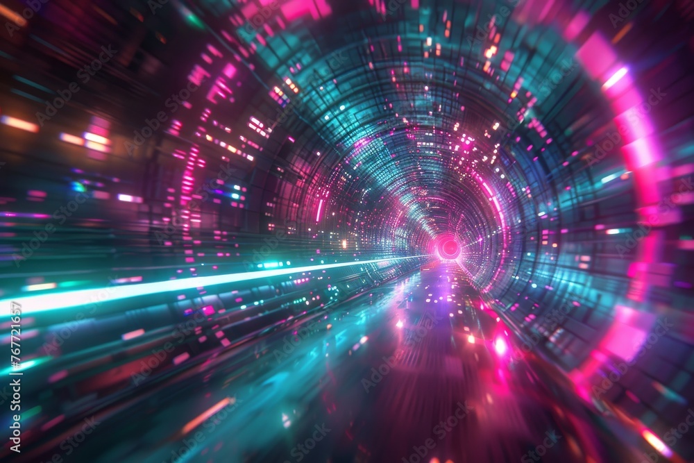 A computer network with a large orange circle in the middle. futuristic technology background A computer network with a large orange circle in the middle. futuristic technology background