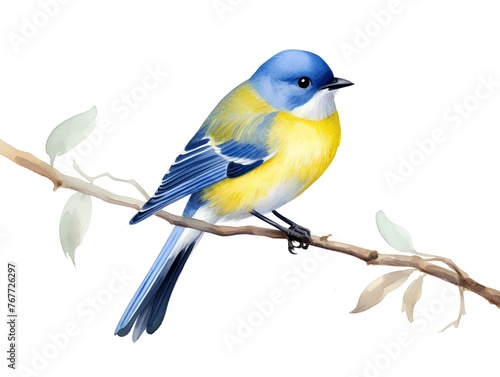 A bird clipart, watercolor illustration clipart, 1500s, isolated on white background © srattha