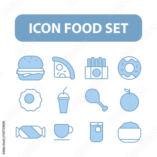 simple symbols of food and drink photo