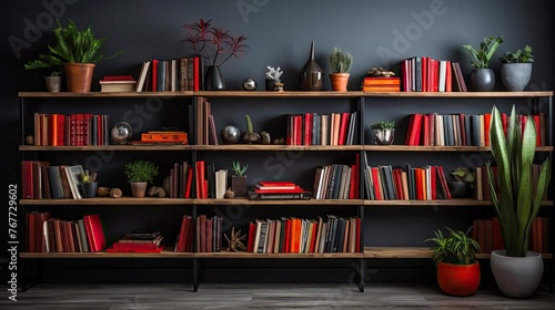 pile of various kinds of books in a bookshelf for world book day background