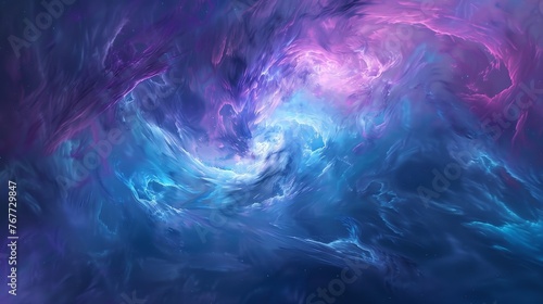  A digital backdrop composed of soft swirling brus