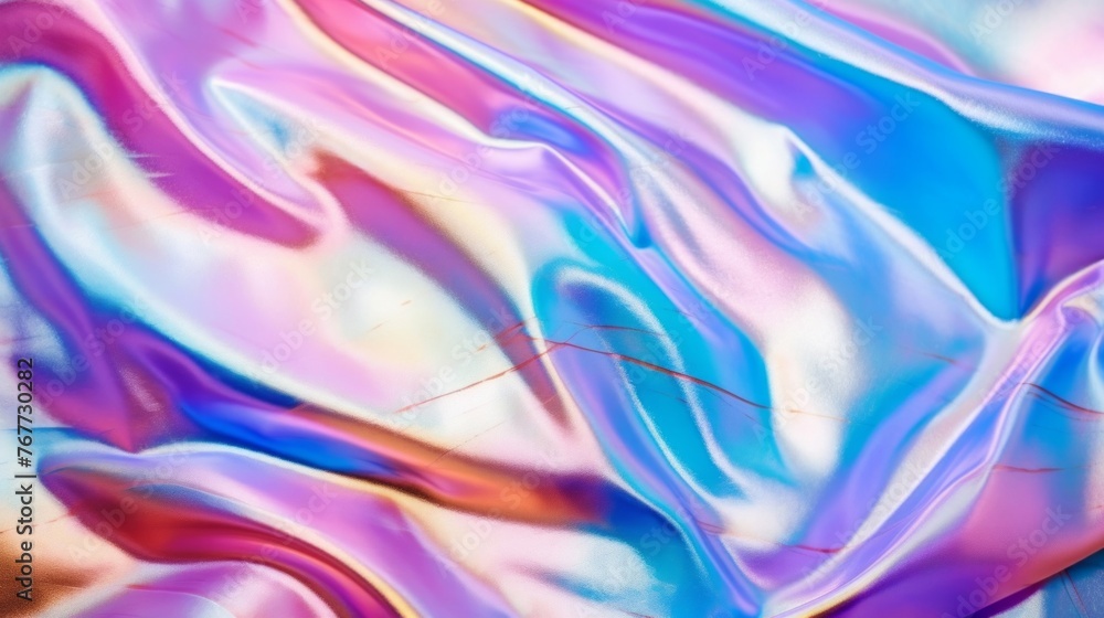 Vivid Holographic Colors on Fluid Surface Vivid Holographic Colors on Fluid Surface