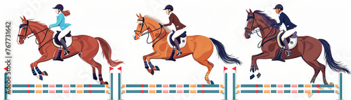 Equestrian Excellence Arena: Riding, Jumping, and Caring for Horses © Lila Patel