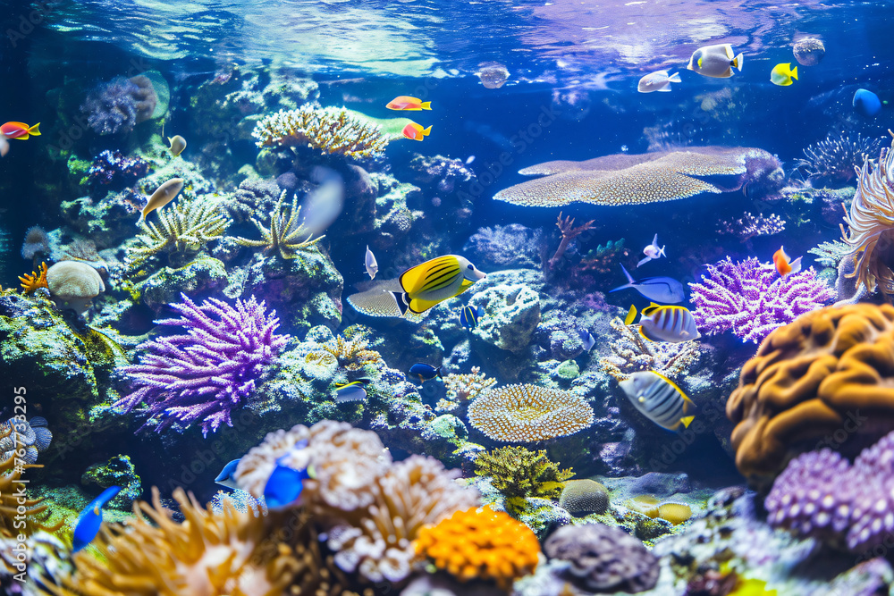 Photo a coral reef garden filled with vibrant color Photo a coral reef garden filled with vibrant color