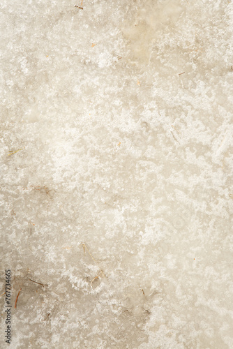 iced water on the ground