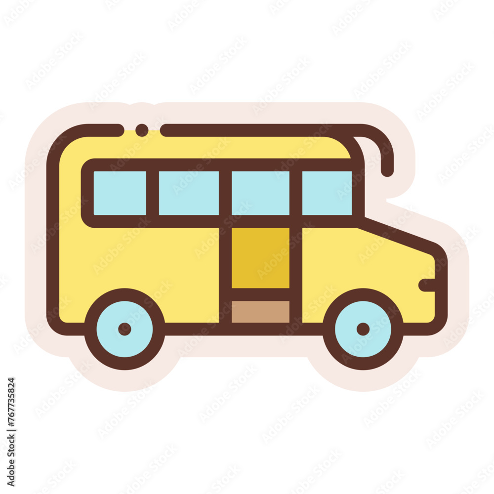 school bus sticker