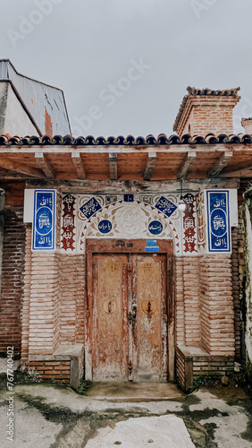 old door in rasht city of iran photo