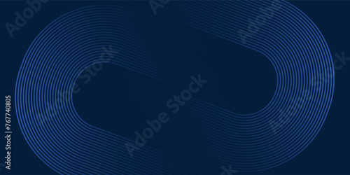 Modern Blue abstract horizontal banner background with glowing geometric lines. Suitable for covers, brochures, presentations, pamphlets. vector ilustration