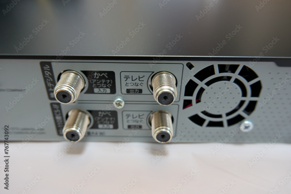 Obraz premium DVDレコーダーのリアパネル