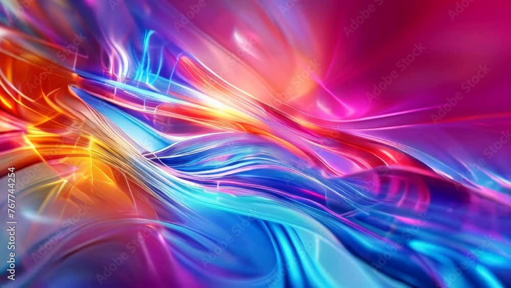 abstract background with smooth lines in blue, pink and yellow colors abstract background with smooth lines in blue, pink and yellow colors